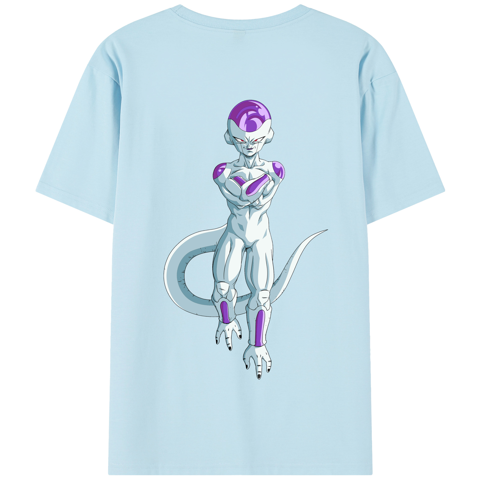 （画像用） ドラゴンボール フリーザ DRAGON BALL Frieza 綿100％半袖Tシャツ（背面プリント）